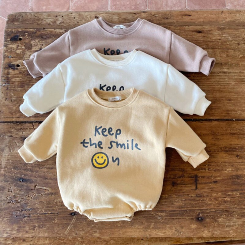 Lente Herfst Baby Mode Brief Afdrukken Cartoon Casual Bodysuit Baby Lange Mouw Jumpsuit Katoenen Baby Jongen Meisje Kleding