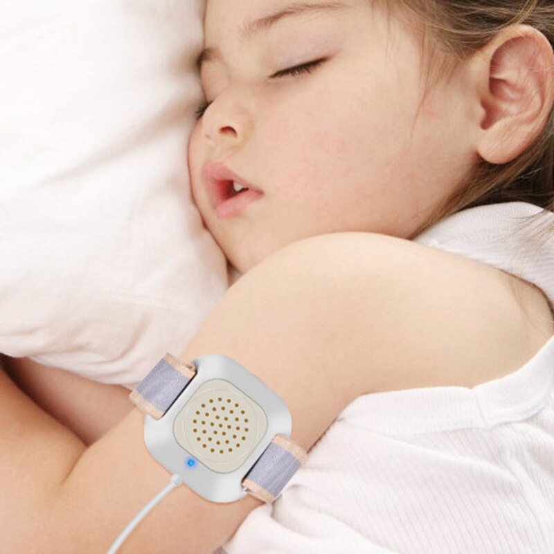 Energibesparende ung baby ældre våd urin alarm påmindelse vibrerende flash ringetone minder børn om sengevædning