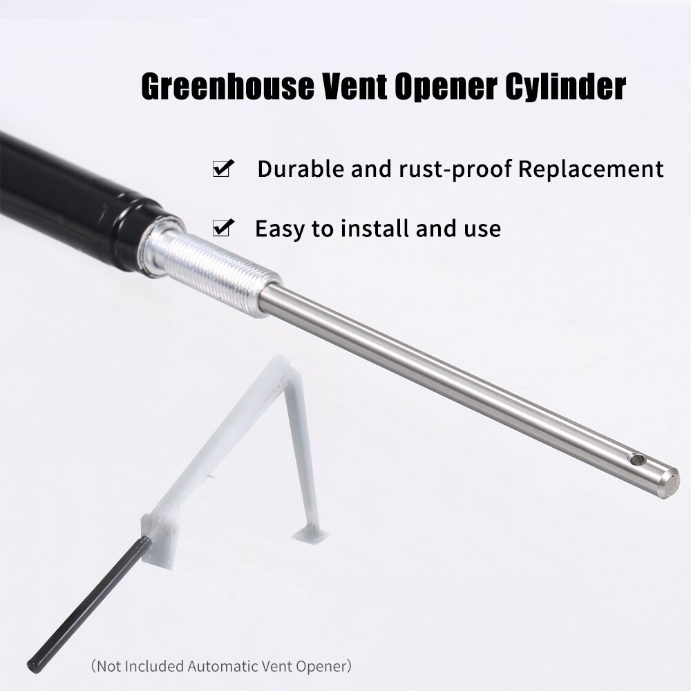 Automatic Vent Opener Cylinder Standard Stainless Steel Cylinder Greenhouse Windows Opener Replacement Temperature Sensitive