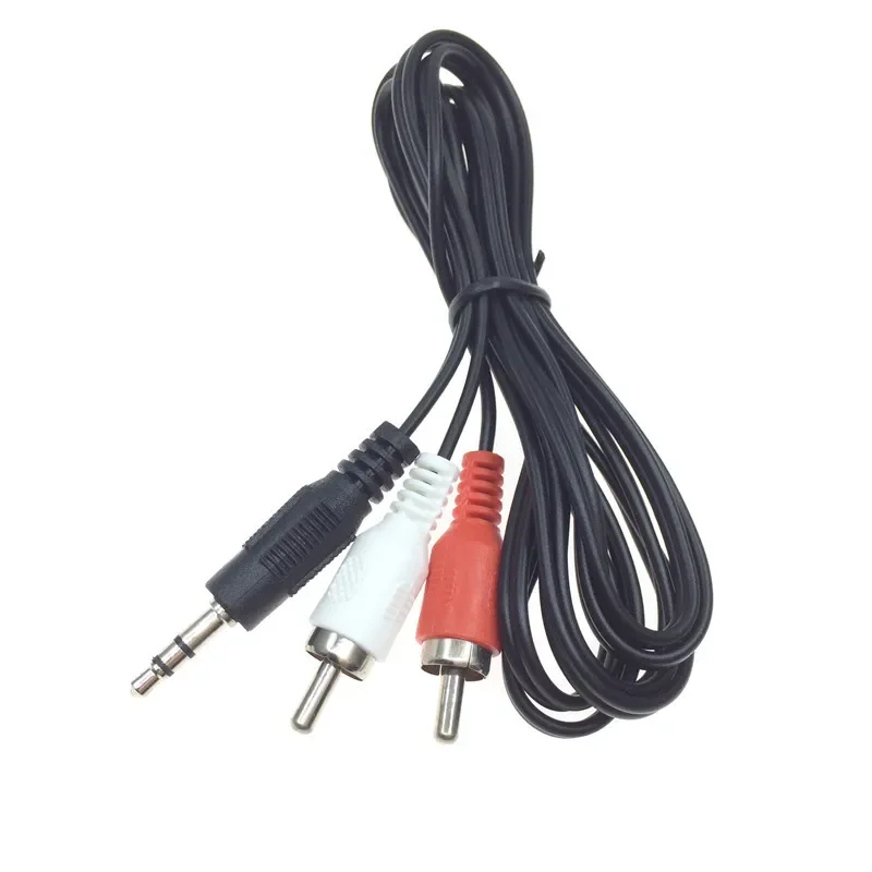 3,5mm Stereo-Stecker ein 2rca Phono-Stecker Audio--AV-Video-Kopfhörer Adapter Anschluss Kabel Kabel Kabel Auto Kabel Splitter