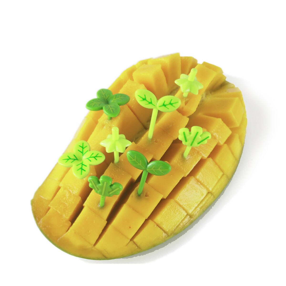 6/10pcs Cute Mini Bento Fork Set Food Picks for Kids Cartoon Animal Farm Toothpicks Children Fruit Forks Bento Accessories: M