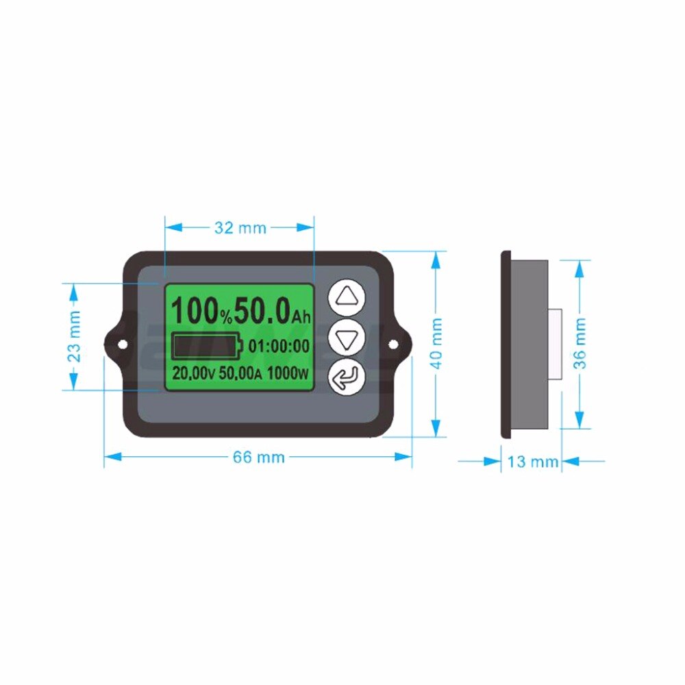80v 350a tk15 præcisions batteritester til lifepo coulomb tæller lcd coulometer tester værktøjer
