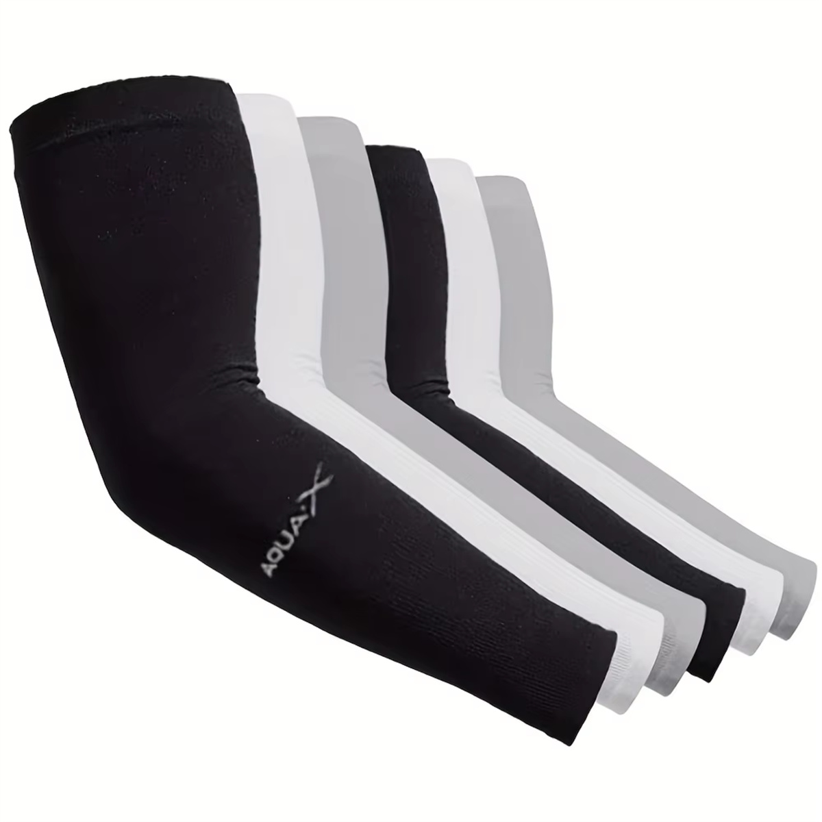 3 Stück unisex Eisseiden-Armstulpen für Sommer-Sonnenschutz, draussen-Radfahren, UV-Schutz, Kühlende Handschuhe für Männer und Frauen