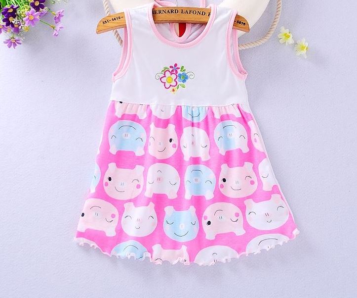 1-3 t vestido da menina do bebê sem mangas infantil meninas vestido de verão estilo princesa algodão roupas vestido de bebê meninas roupas