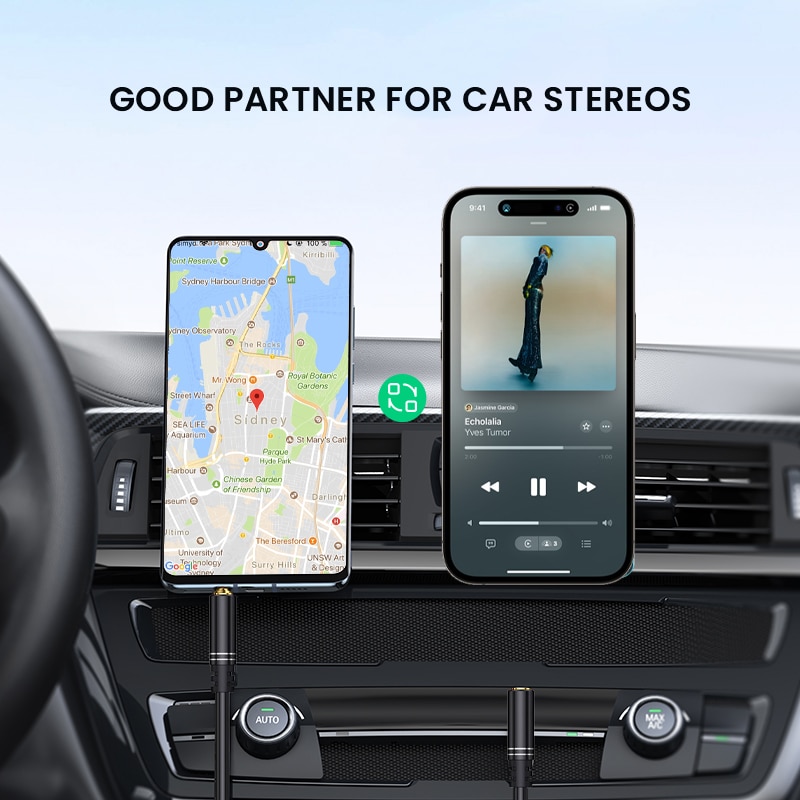 3,5 mm audiokabel Aux-kabel Audio-ingang Adapter Man op Man AUX-snoer Compatibel met autostereos Luidsprekerhoofdtelefoon