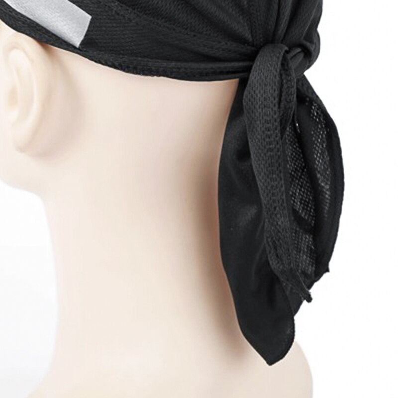 Gorro de Ciclismo de secado rápido para hombre, pañuelo para la cabeza con cinta reflectante, para correr, gorro pañuelo pirata, diadema con capucha