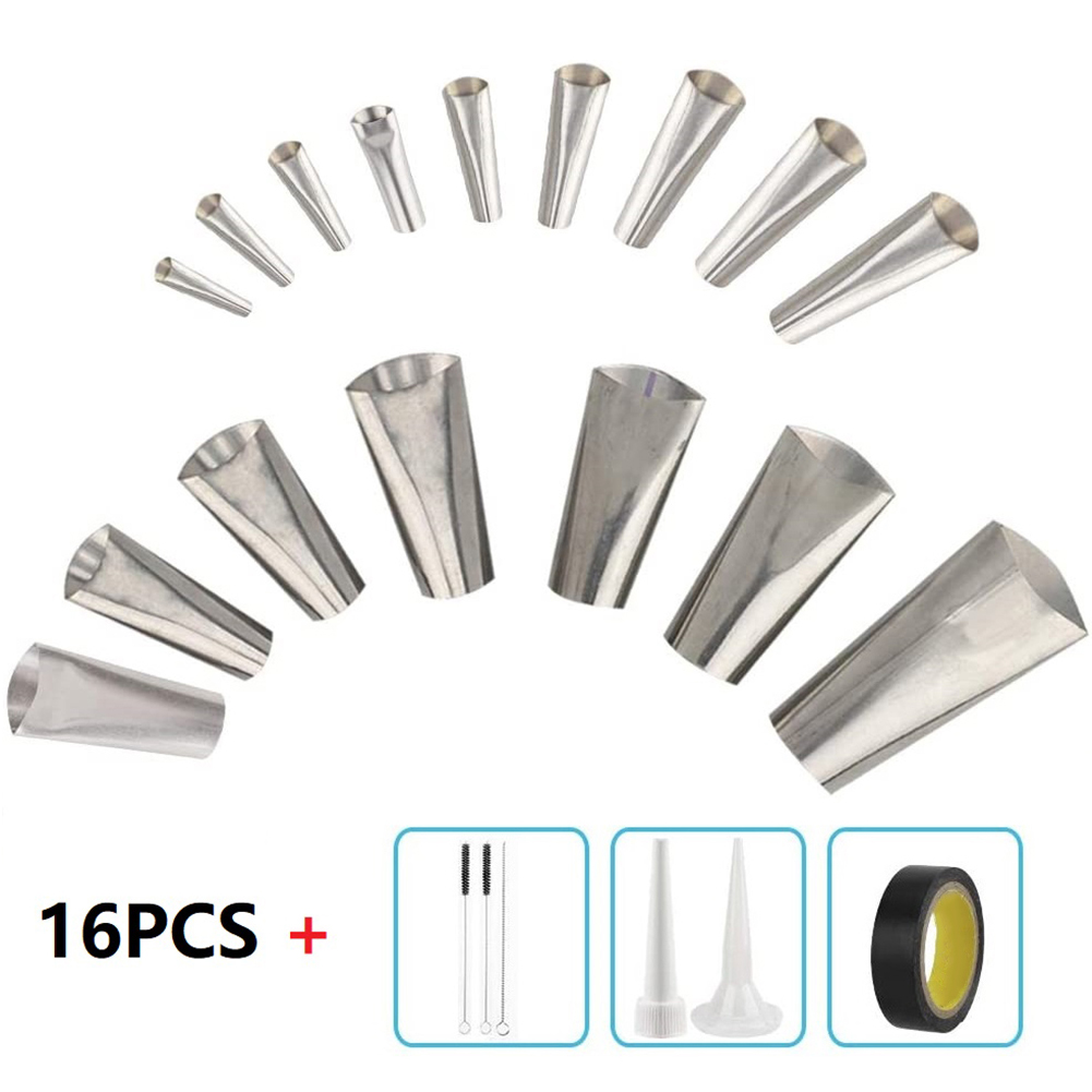 22PCS Stainless Steel Caulk Nozzle Applicator Caulking Finisher Glue Silicone Sealant Finishing Tool Kitchen Bathroom Sink Joint