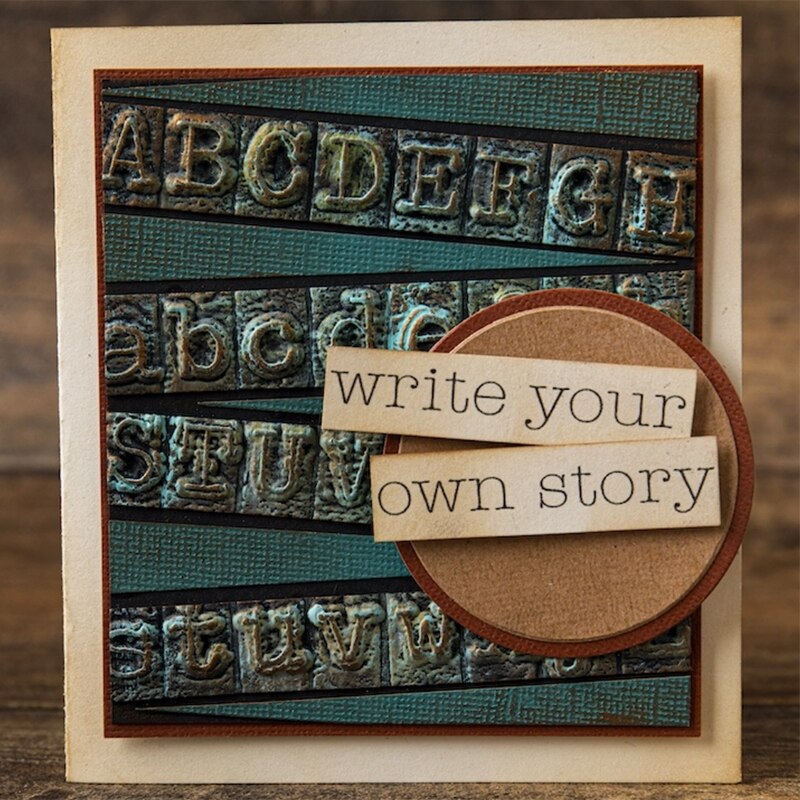 3D Embossed Folder For DIY Making English Alphabet Background Greeting Card Scrapbooking No Stamps Metal Cutting Dies