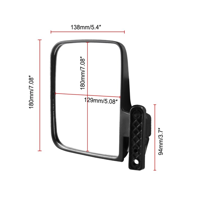 Golf Cart Mirrors-Universal Folding Side View Mirror For Golf Carts Club UK Golf Car Parts Accessories