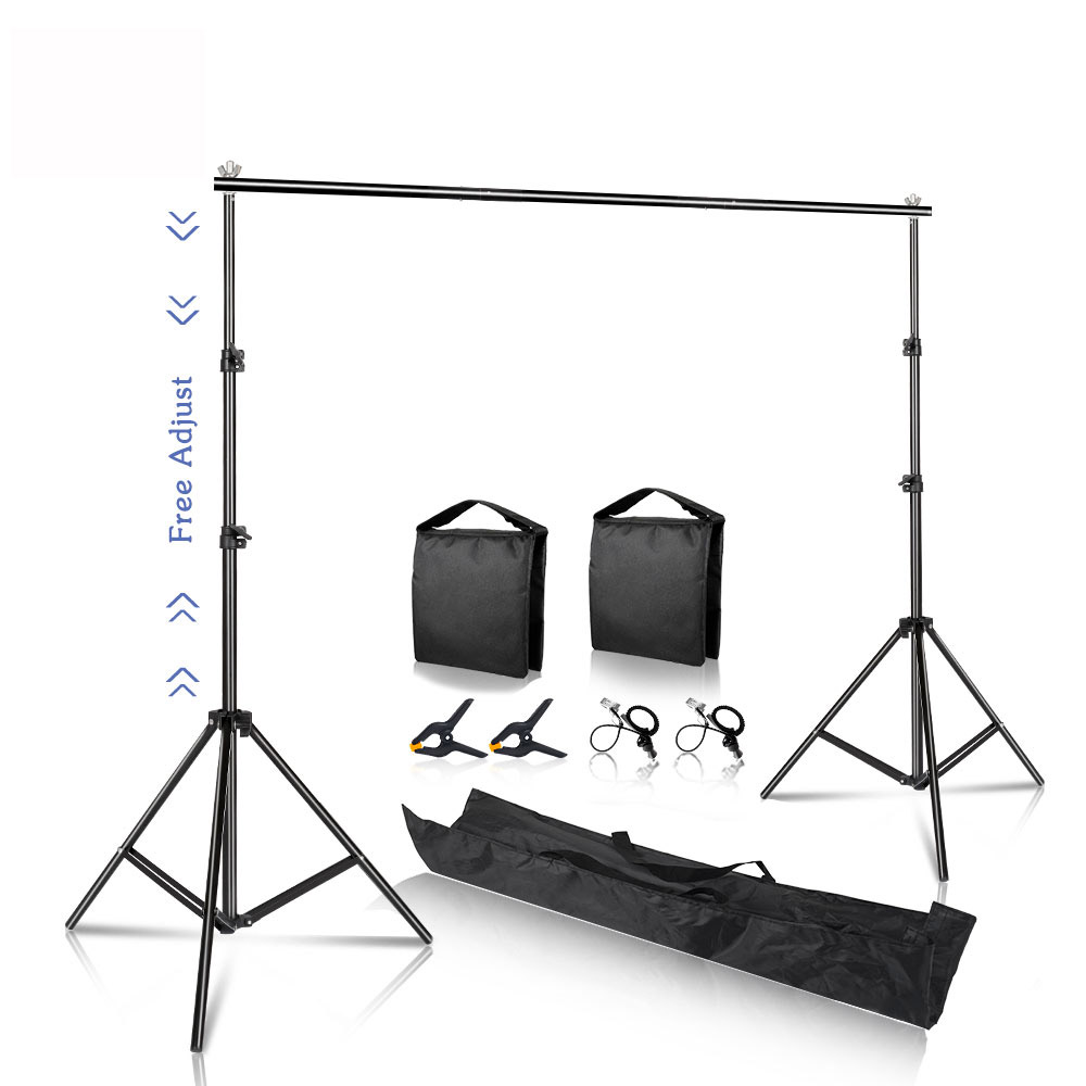 Pano de fundo suporte de fundo foto estúdio luz tripé fotografia tela verde cenários aniversário chromakey sacos de peso