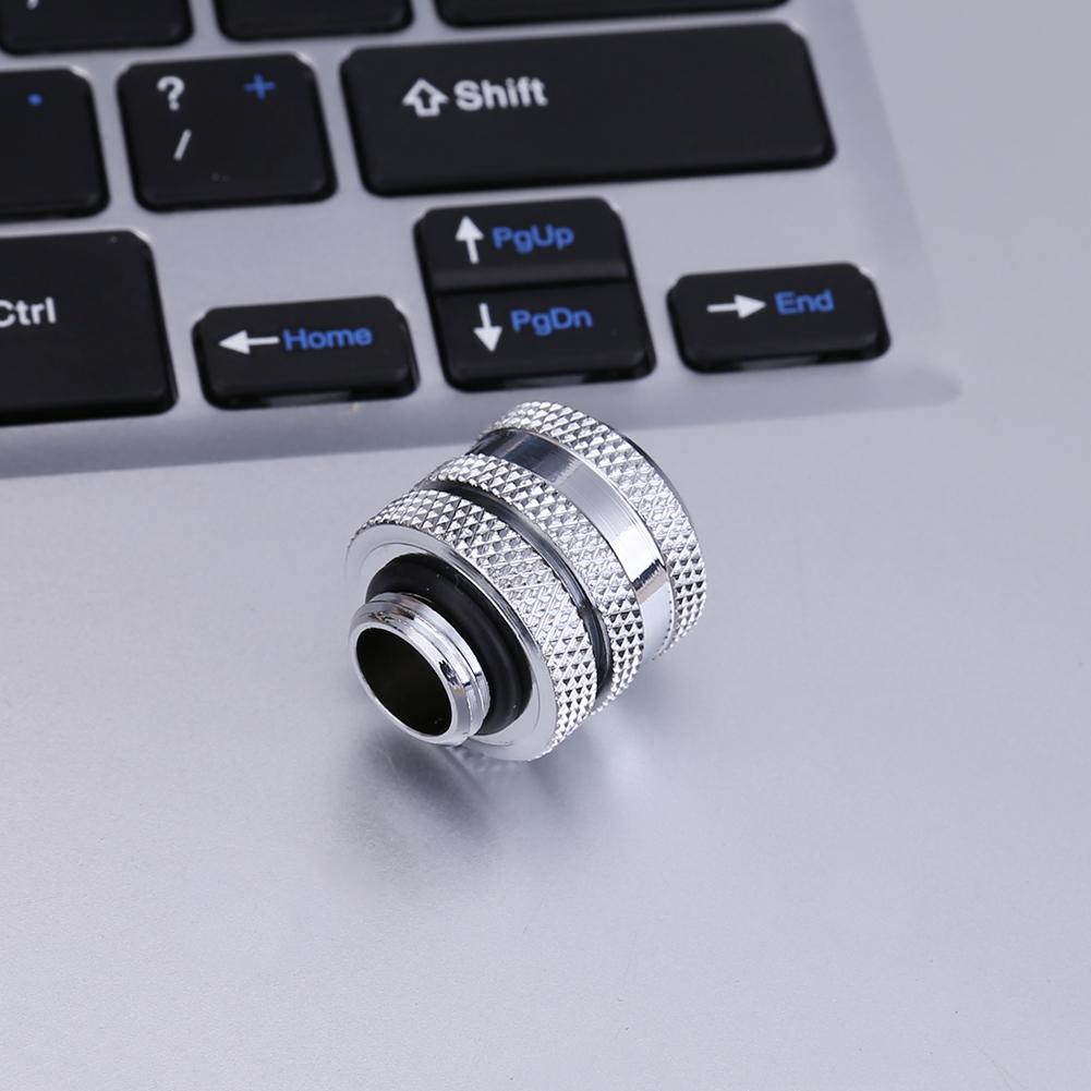 G1/4 14mm OD 4 Laps Hard Tube Quick Fitting Connector for PC Water Cooling System Connector G1/4 4.5mm length