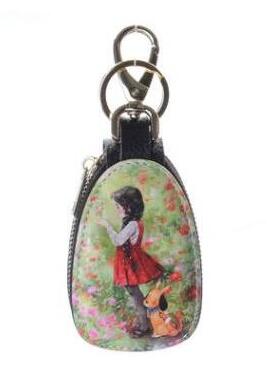 1pc Retail Universal Auto Key Cases Carton Pattern Small Wallets Cars Key Protection Bags Man's and Women's Beautiful Holders: 0005