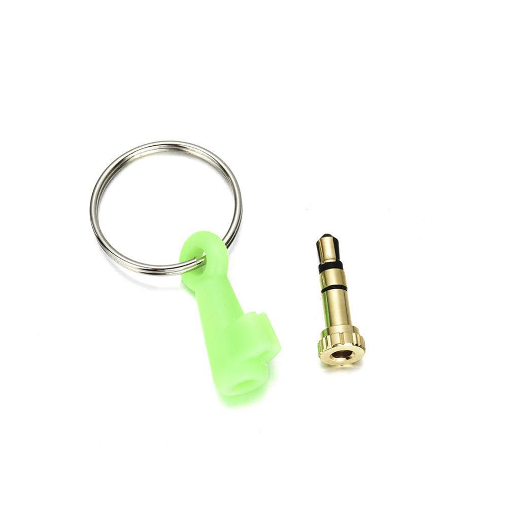 Mini Infrared Wireless Remote Control For Phone Infrared Smart Aux Jack Remote For iPhone 3.5mm adapter: green