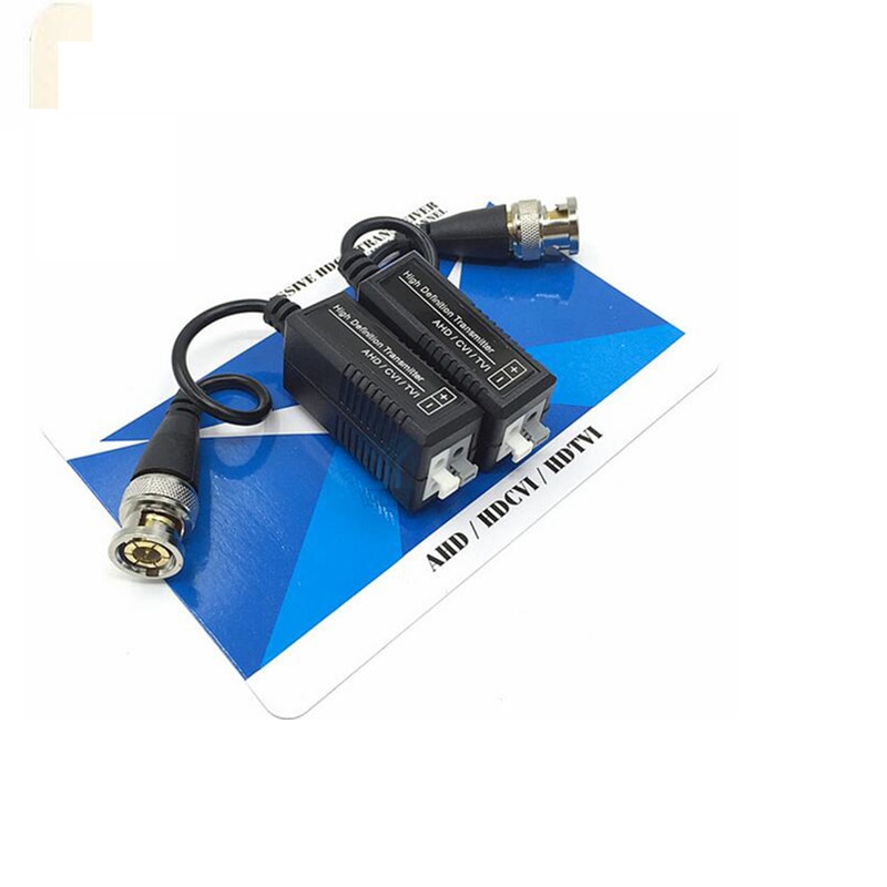 10 pares de vídeo cctv balun 1080p ahd hdcvi hdtvi bnc conector coaxial balun transceptores passivos para câmeras cctv