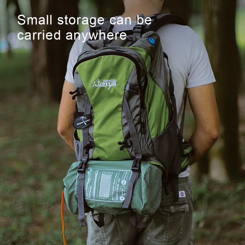 Utomhus tjockare campingmadrass vattentät sovmatta lätt luftkudde för vandring, trekking, fiske, sovunderlag