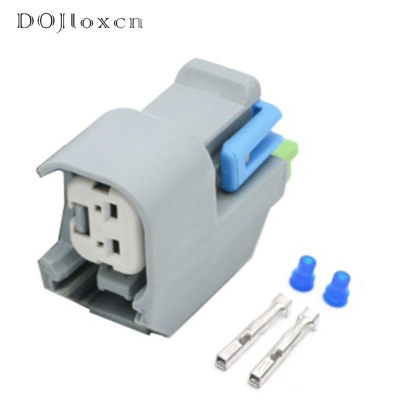 2/5/10/20/50/100Sets 2 Pin EV6 Uscar Auto Fuel Line Quick injector Connector Bedrading Stekker Voor Delphi 15419715 /15423278 /15423276