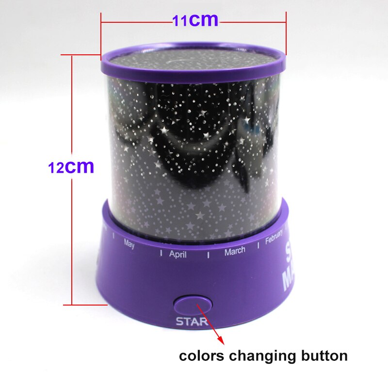LED lampe de Projection romantique planétarium étoile projecteur Cosmos lumière nuit ciel lampe enfants chambre étoiles décoration maison lampe
