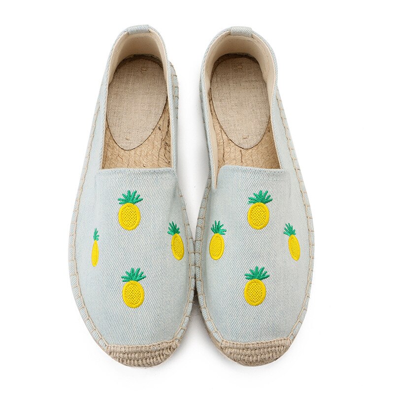 Neue frühling sommer nahe zehe frauen flache Espadrilles hausschuhe: Himmel Blau / 7