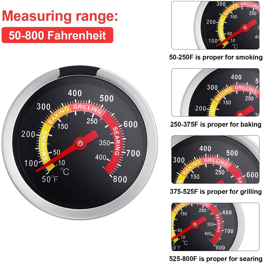 Bbq Oven Grill Voedsel Temp Gauge Temperatuurmeter Oven Thermometer Vlees Barbecue Thermometer Voor Keuken Koken