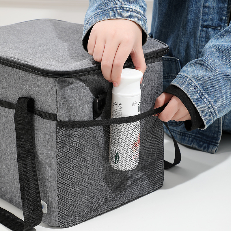 Thermal Cooler Ice Bags Work Lunch Box Bag Food Carrier Portable Travel Picnic Insulated Handbags for Women Men Shoulder Bag