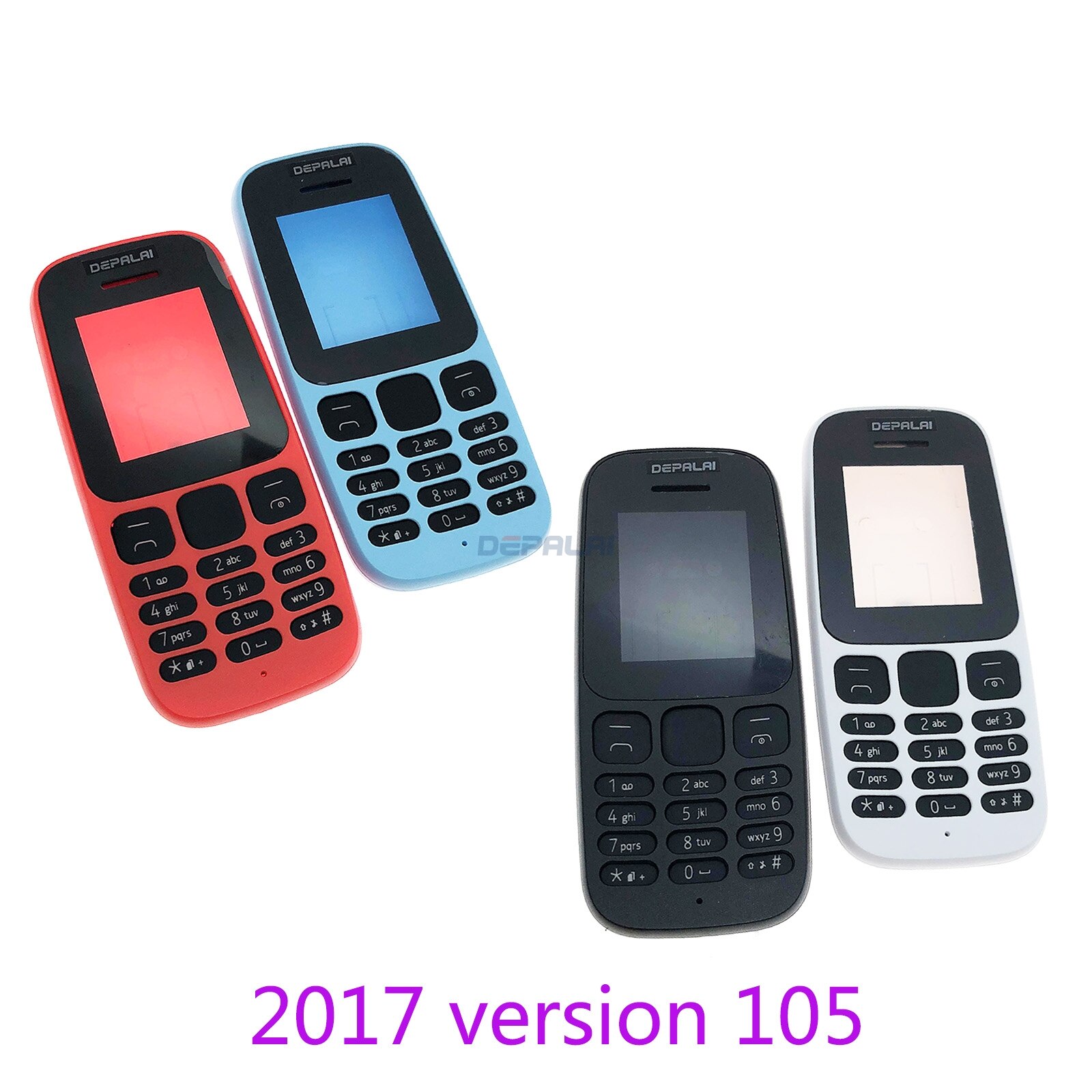 Housing Cover Full Complete Mobile For Nokia 105 version 105 RM-1133 RM-1134 1050 RM-1120 case Keypad Back Battery