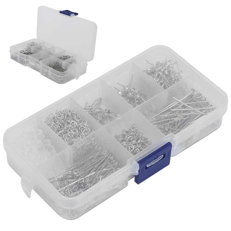 Brinco gancho jóias fazendo suprimentos resistente ao desgaste fácil armazenamento prático resistente para jóias diy profissionais amadores