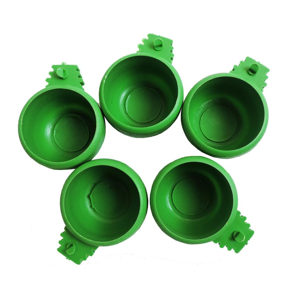 5 stk papegøje lille kæledyr mini mad vandskål foderduer fugle bur sand kop fodring drikke kop: Default Title