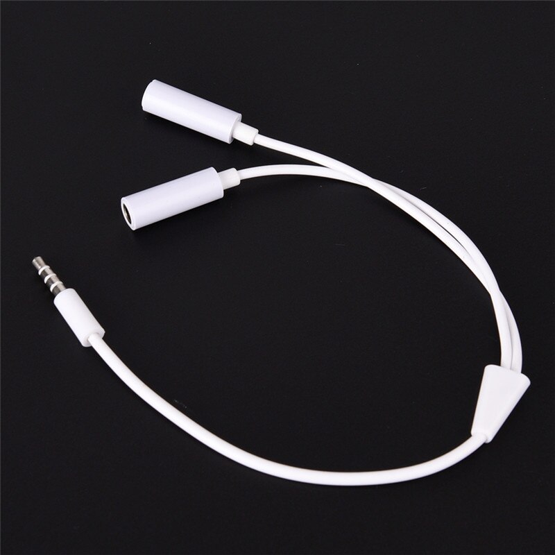 Y Splitter Kabel 3,5mm 1 Stecker auf 2 Dual Weibliche Audio- Kabel Für Kopfhörer Headset Kopfhörer MP3 MP4 Stereo stecker Adapter Jack