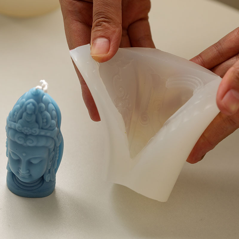 Budda foremka na świece w stylu chińprzejrzeć kultura buddyjska temat świeca zapachowa formy silikonowe robić odlewania świec dostarcza formy żywiczne