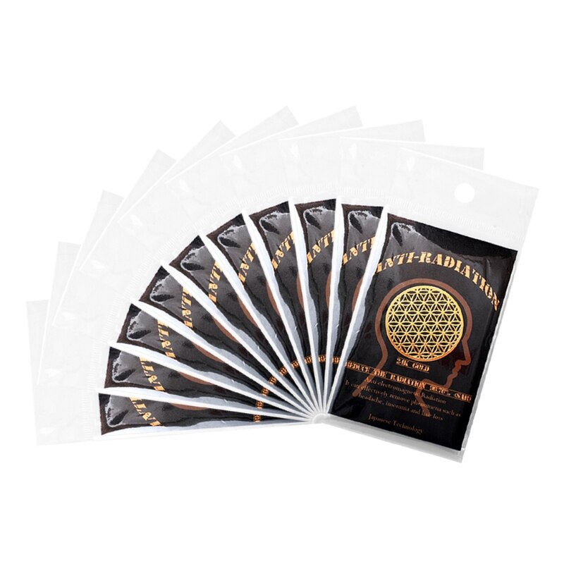 10pcs Anti Radiation Protector Shield EMF Protection Mobile Cell Phone Stickers 24BB: Default Title