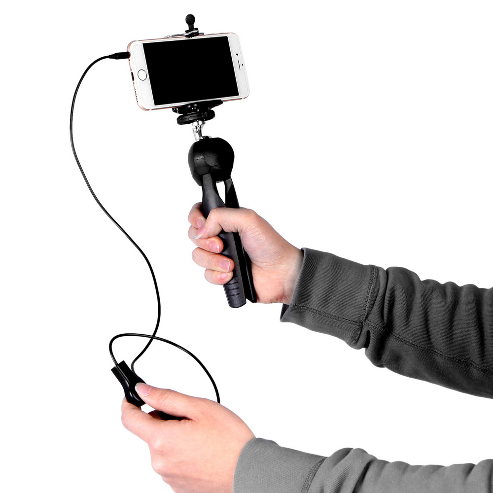 Obturateur à distance pour iPhone 8 7, ligne de commande de téléphone, sans Bluetooth, pour appareil photo, retardateur