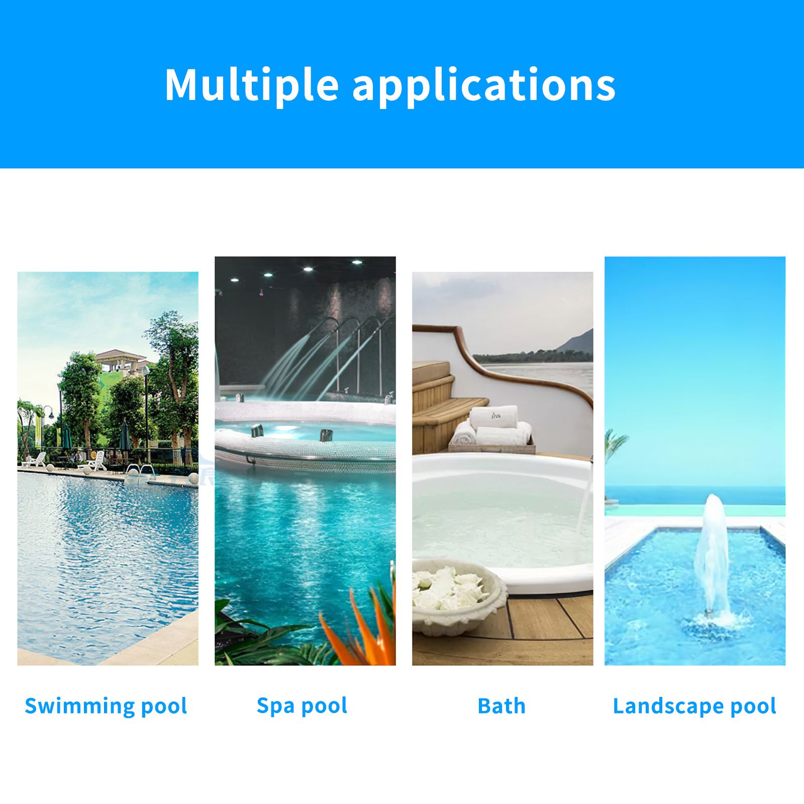 Swimming Pool Cleaning Brush With Removable Adjustable Suction And Cleaning Nylon Floor And Wall Brush For Swimming Pool Spa