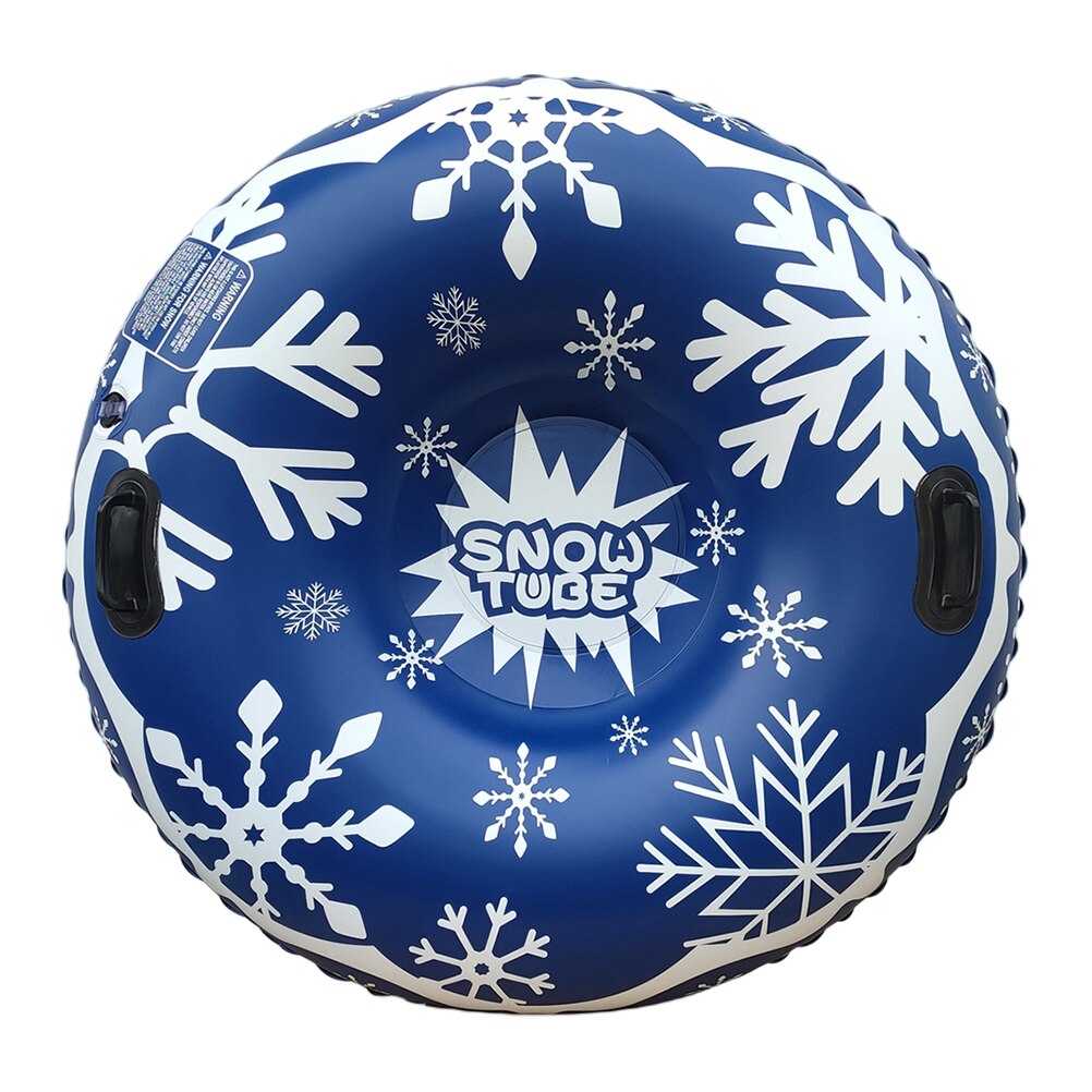 1Pc Winter draussen Sport PVC Schnee Schlauch Aufblasbare Schnee Kreis für Spielen: dunkel Blau