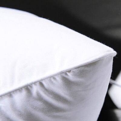 95% funda de almohada de relleno de plumas de ganso blancas, almohada textil para dormir para el hogar