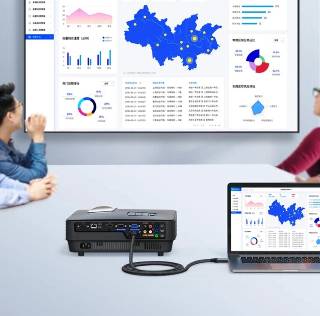 High-Definition Connector 1.8 Meter Veelzijdige Hdmi Naar Vga Mannelijke D-SUB Video Adapter Kabel Lead Adapter Voor Tv computer Monitor