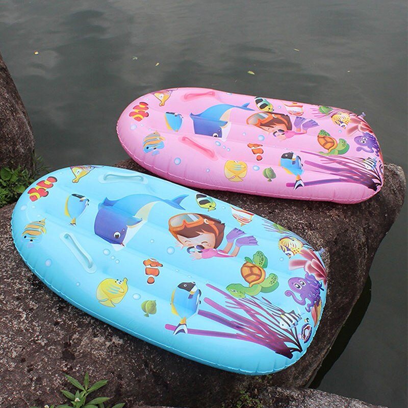 Kids' Floats Surf Water Inflatable Floating Row Mat Surfboard Lounge Swim Pool Beach Chair Float Lounger Raft Water Bed
