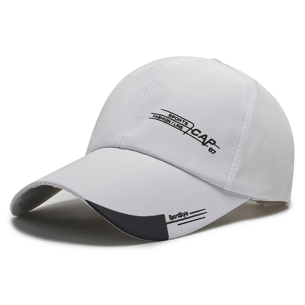 1 gorra de béisbol de ala larga, gorra con visera, impermeable, deporte, lengua de pato, mujeres, hombres, gorra de béisbol de secado rápido para exteriores, gorra ajustable para el sol: Lavanda