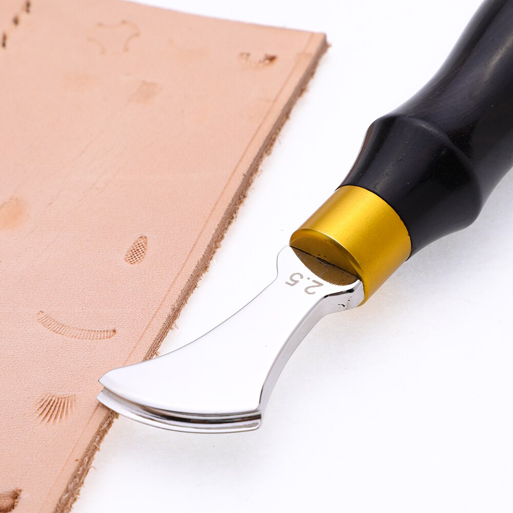 Line Pressing Machine Line Pressing Tools Edge Device Leather DIY Blank Holder Device Purple Light Rosewood Handle