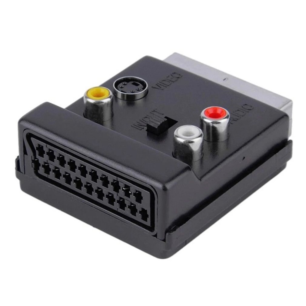 Scart RGB Männlich zu Weiblich-Video 3 RCA Audio- AV TV Stecker Adapter SCART Buchse Konverter Stecker