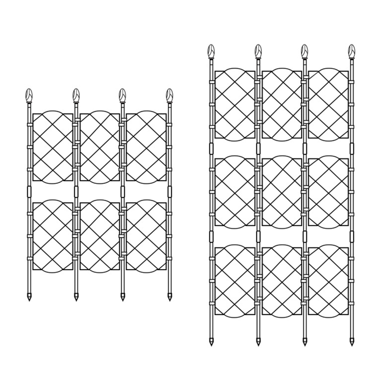 Enrejados de jardín para plantas trepadoras, enredaderas de hierro a prueba de óxido, verduras, flores, enredaderas de alambre de Metal para Patio