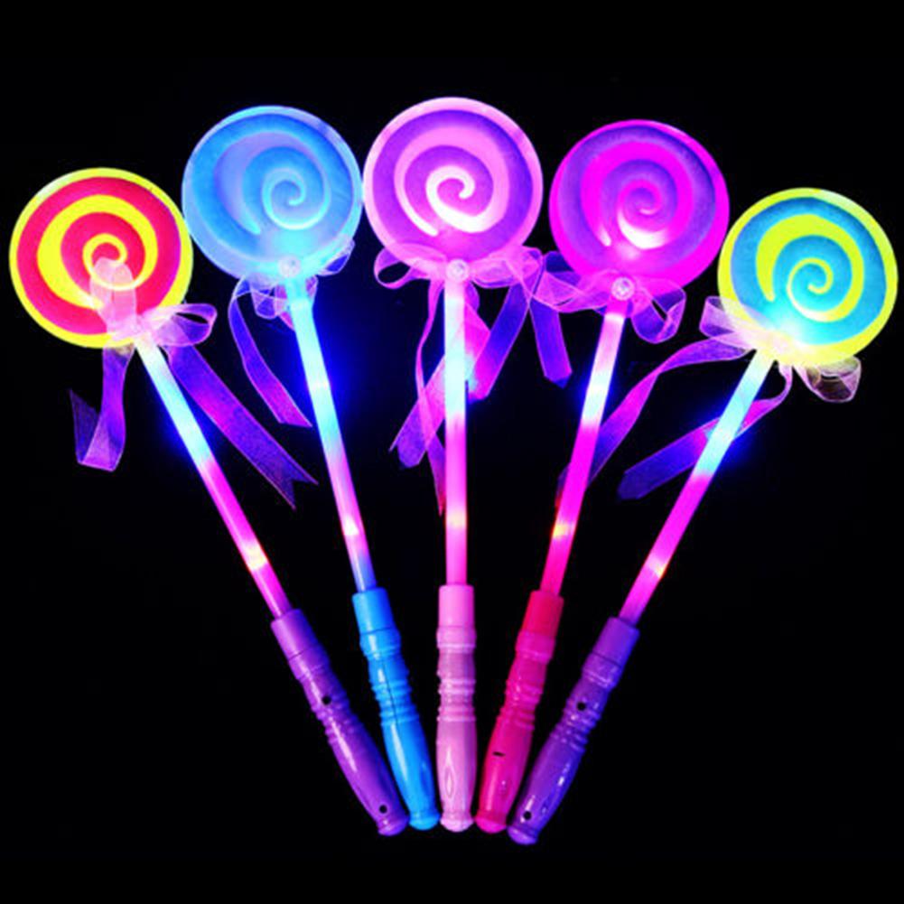 Led lollystokje les licht op knipperende fee magische prinses lollystokje meisje kerstmis voor gloeiende feestbenodigdheden speelgoed