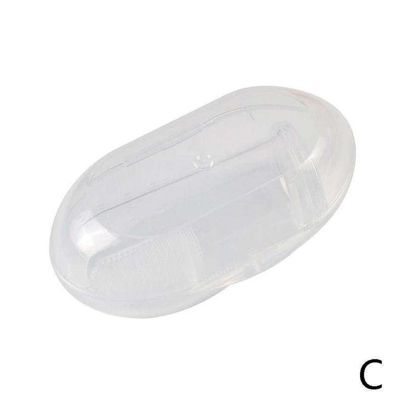 1pc Silikon Finger Baby Zahnbürste mit Kasten Sauber E6R8 Reinigung Ha Massage Pinsel Zähne Zahnfleisch Zähne Massagegerät Lernen T7O8: C