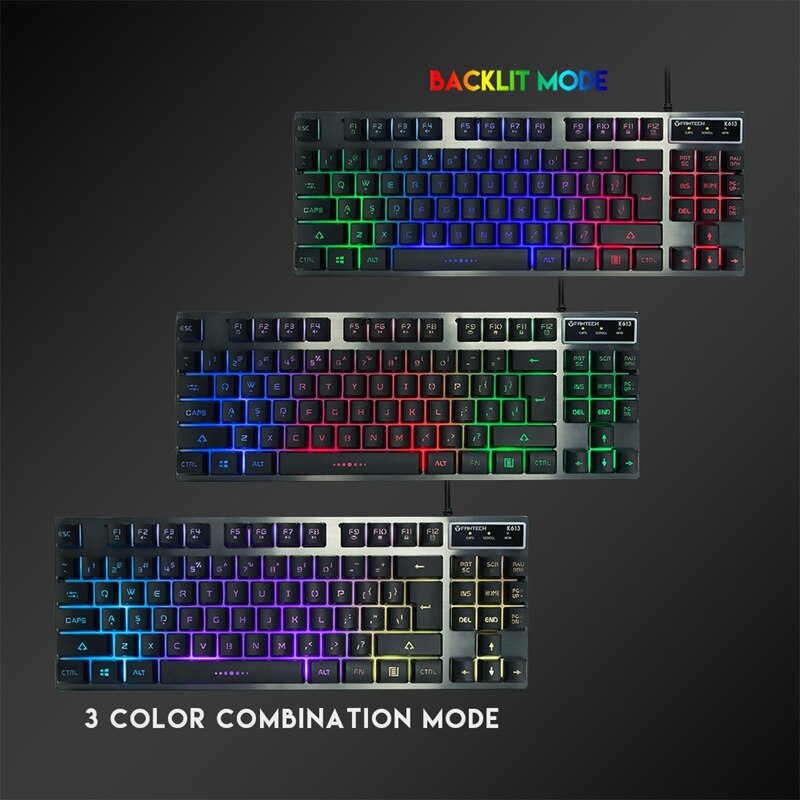 Fantech K613 Usb Game Backlit Keyboard 87-Key Wired Game Keyboard