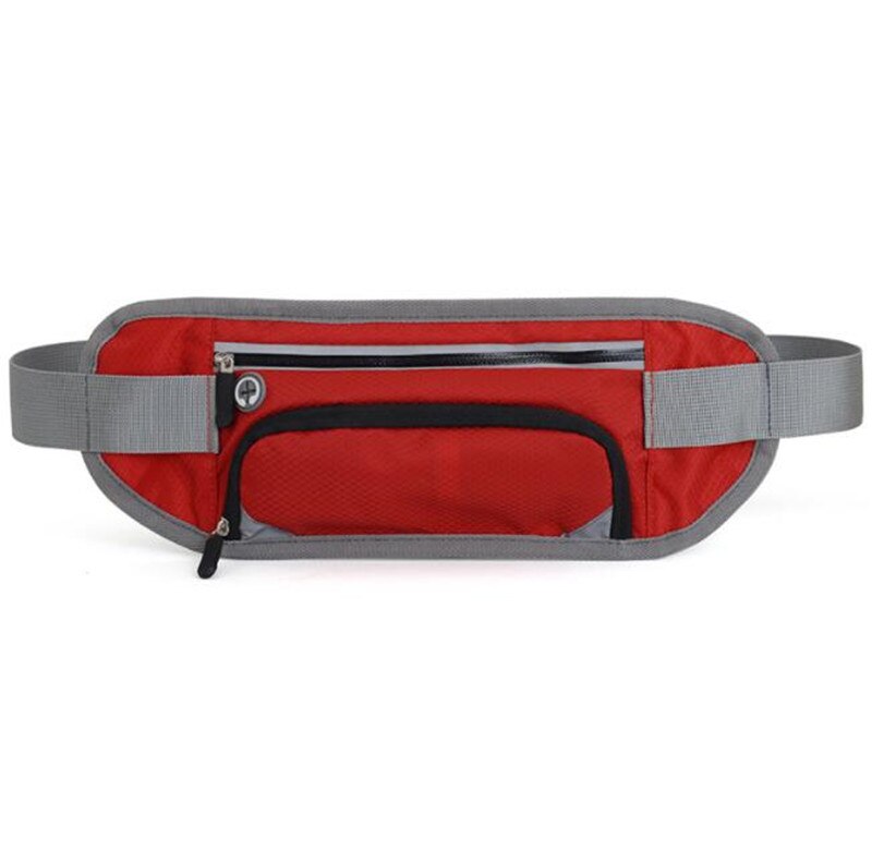 Running Bag Sport Water Fles Houder Running Belt Heuptas Waterdicht Heuptasje Mannen Vrouwen Sport Gym Fitness Run tas: rode kleur