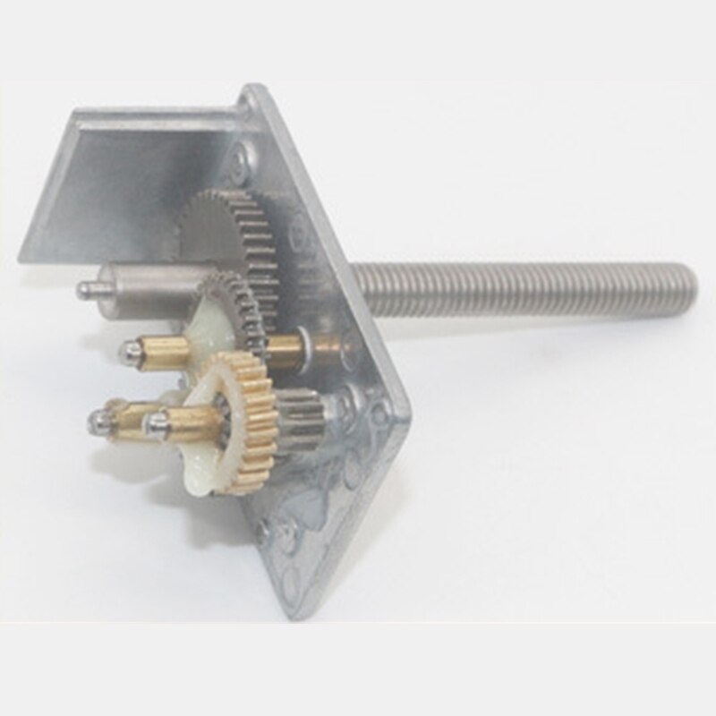 DC6V 10 RPM Lead Screw Axle Worm Geared Motor 6Mmx50Mm Lead Screw Shaft Self-Lock Worm Gear Motor