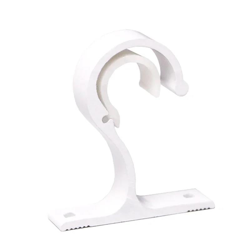 Support de tringles à rideaux populaires, crochet de suspension, pince de Support de barre transversale, Clip de fixation, crochets muraux, organisateur de Rails, Support de rangement à domicile: Bronze