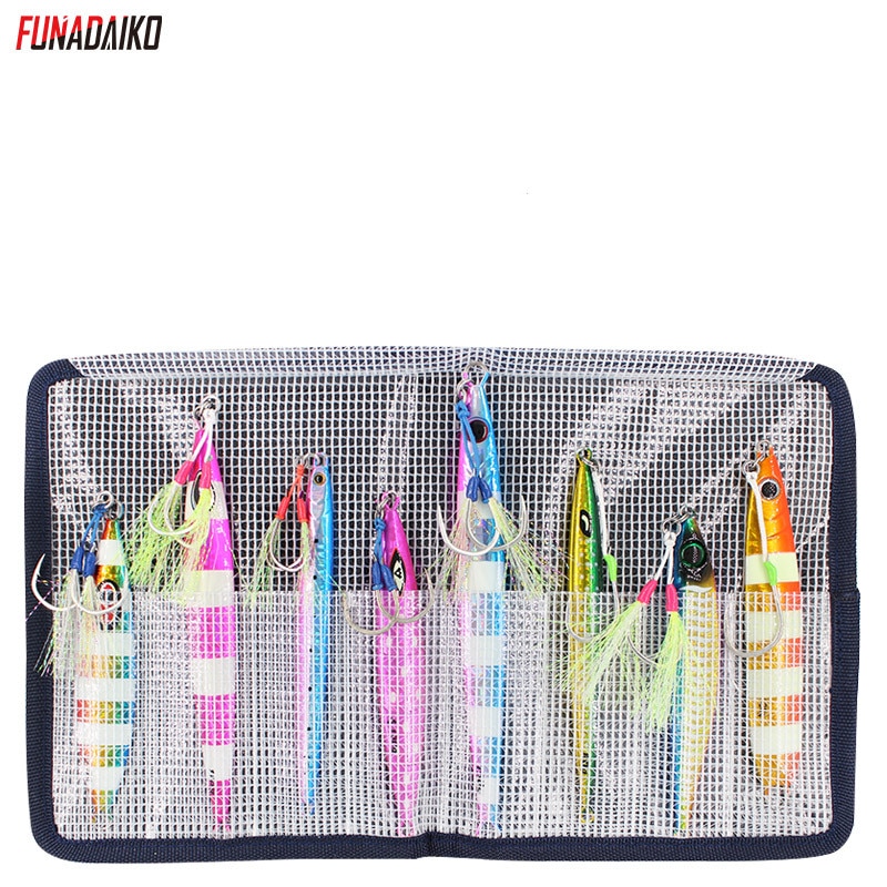 FUNADAIKO fishing tackle bag fishing bait bag metal jig lure fishing lure bag jigging bag fishing bag