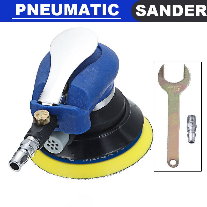 125mm Mini Pneumatic Polisher 5" Air Palm Orbital Sander Random Hand Sanding Polishing Machine Pneumatic Tools