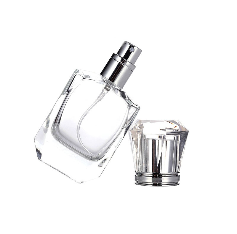 10 st/lot 30ml parfymflaska av klart glas tjockt glas spray kosmetikaflaskor tom parfymförpackningsflaska