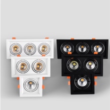 Dimbar led-downlight-lampe cob-spotlight i taket 10w 20w 30w innfelte taklamper innendørsbelysning  ac110v-220v